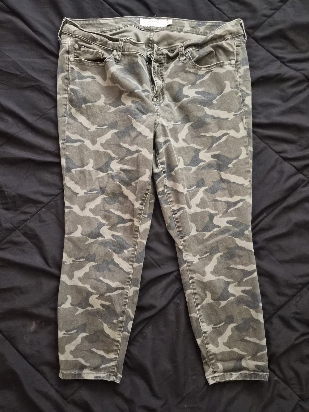 torrid Olive Camo Skinny Jeans